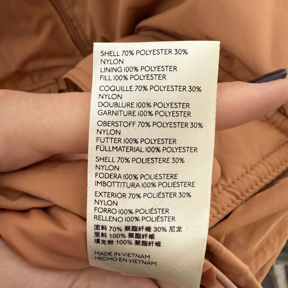 WE THE FREE PEOPLE Women's XS Oversized Duvet Bomber Jacket Doe Peach FLAW - Picture 8 of 13